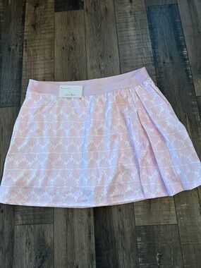 Lady Hagen Pink & White Floral Print Golf Skort
